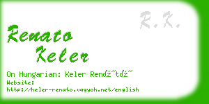 renato keler business card